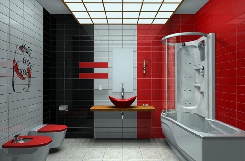 Seeing Red The New Bathroom It Color Sequoia Real Estate