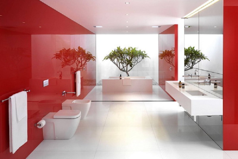 Seeing Red The New Bathroom It Color Sequoia Real Estate
