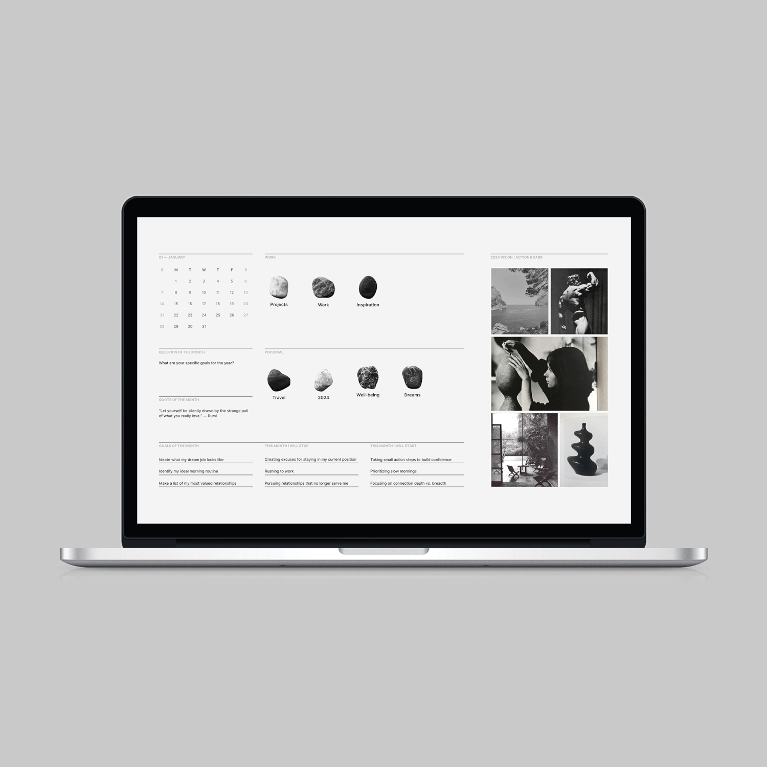 2024 Desktop Calendar + Folder Icons