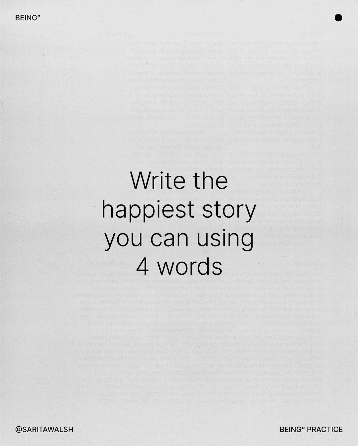 Being present with love 🌳

What are your 4 words? 🤍👇🏽