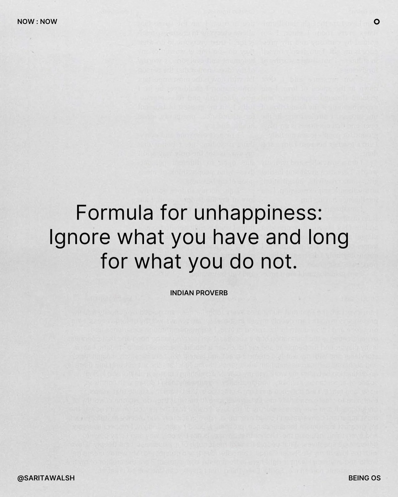 Instead of looking for happiness in what you don&rsquo;t yet have. 🌳 

Notice what&rsquo;s already here. 🌱