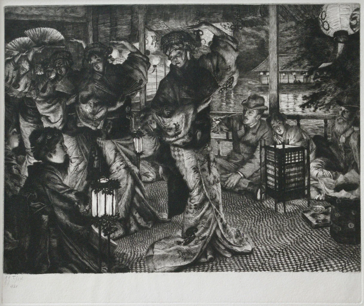 James Jacques Joseph Tissot (1836 -1902) The Parable of the Prodigal Son according to St. Luke Etchings, 1882 Wentworth 57 - 61, second state of two The complete set of etched frontispiece plus four etched plates: "The Departure", "In Foreign Climes", "The Return", and "The Fatted Calf". Unbound as issued. From the second state printing of 400, according to Wentworth. Image size : 31.0 x 37.0 cm (12.2 x 14.57 in) Sheet size : 33.0 x 40.0 cm (12.99 x 15.75 in) 