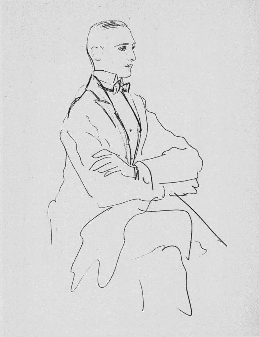 Boris Kochno, Paris, 1921 Pencil on paper 32 x 22cm