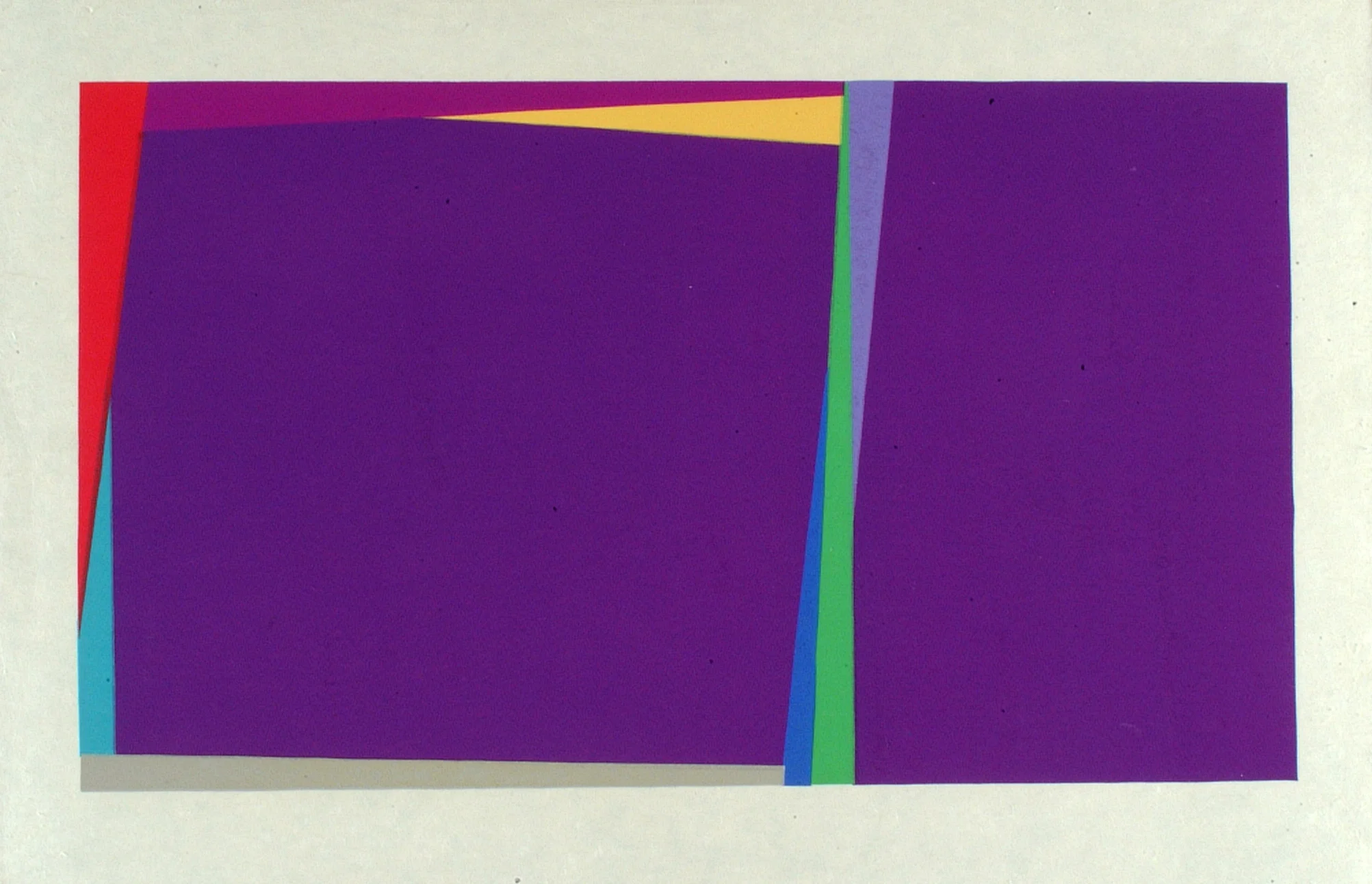 Larry Zox (1937-2006) Abstract Composition (Untitled) Various media, 1971 Signed in pencil. An interesting set of three sheets showing the development and realisation of this linocut subject. This set is comprised of a signed, early oil pastel drawing of the subject, a signed pencil drawing of the composition and an impression of the final state of the linocut. Note : Larry Zox, like other American artists including Wayne Thiebaud and John McLaughlin, travelled to Vallauris in order to work with Hidalgo Arnéra, famed for being the linocut printer with whom Picasso worked. Arnéra printed all of Picasso's postwar linocuts. £3,500