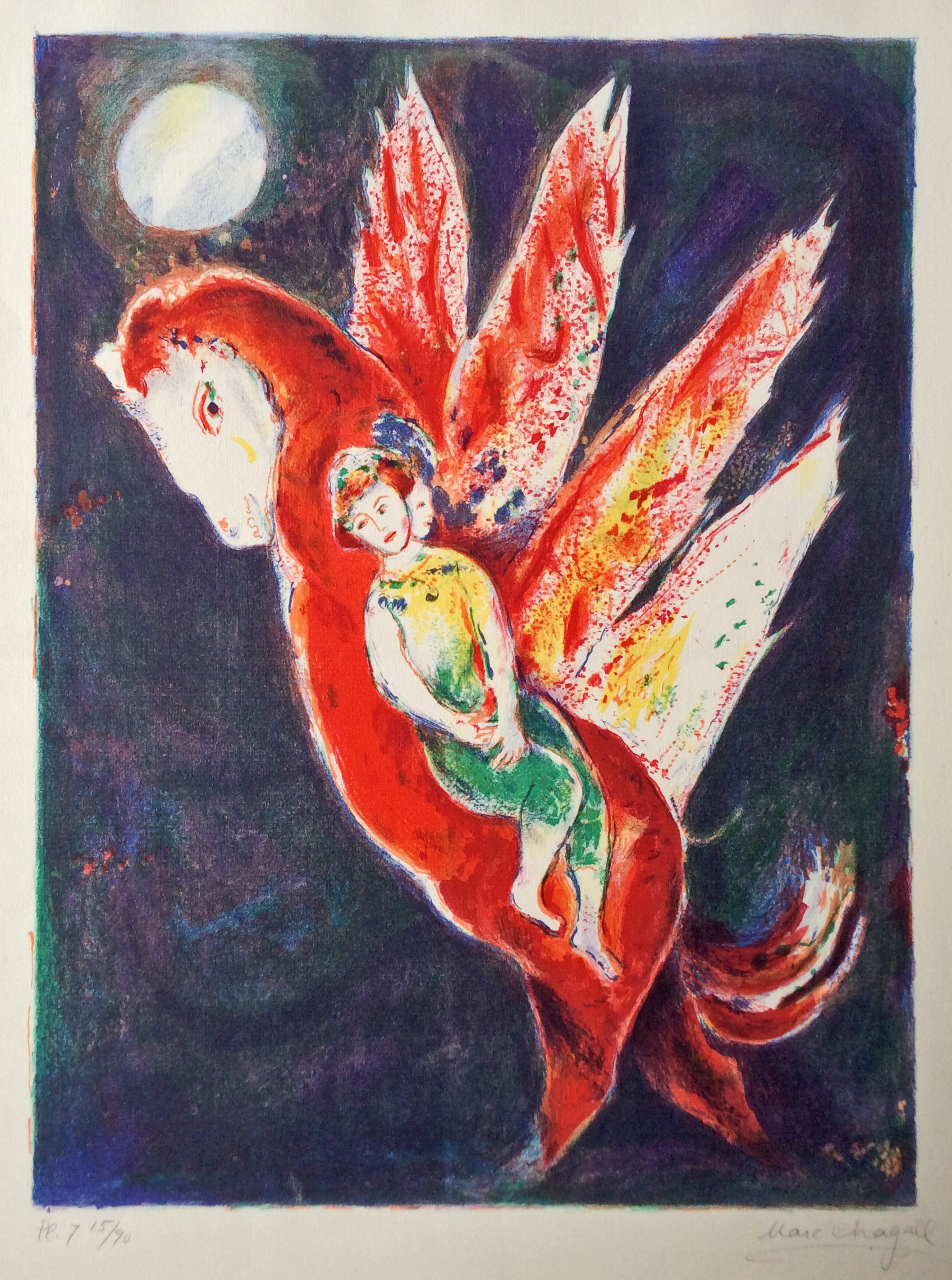 Chagall 'Then the old woman mounted on the Ifrit's back..'