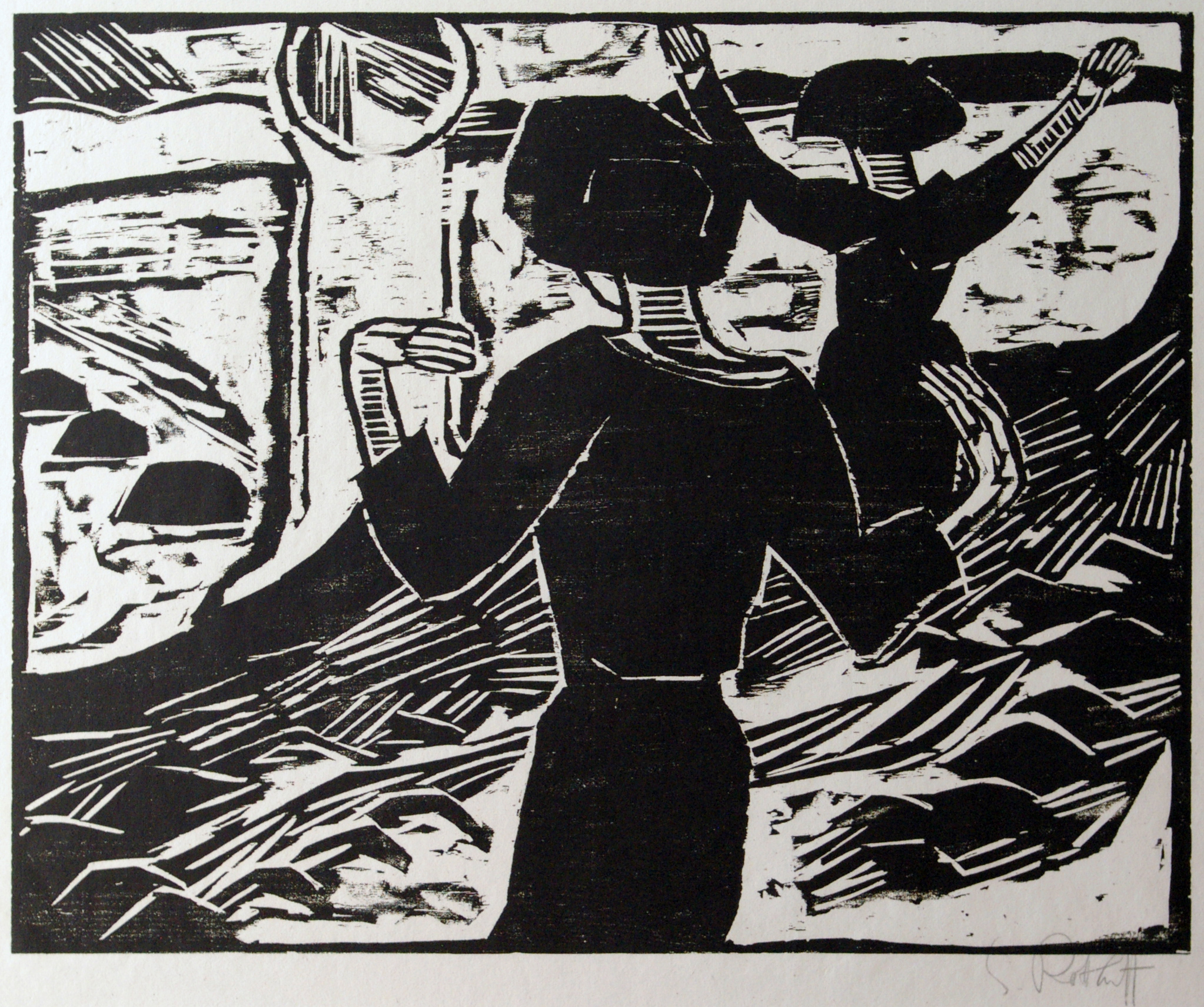 Karl Schmidt-Rottluff (1894-1976) Die Sonne, 1914 Woodcut signed in pencil, from the edition of 75.