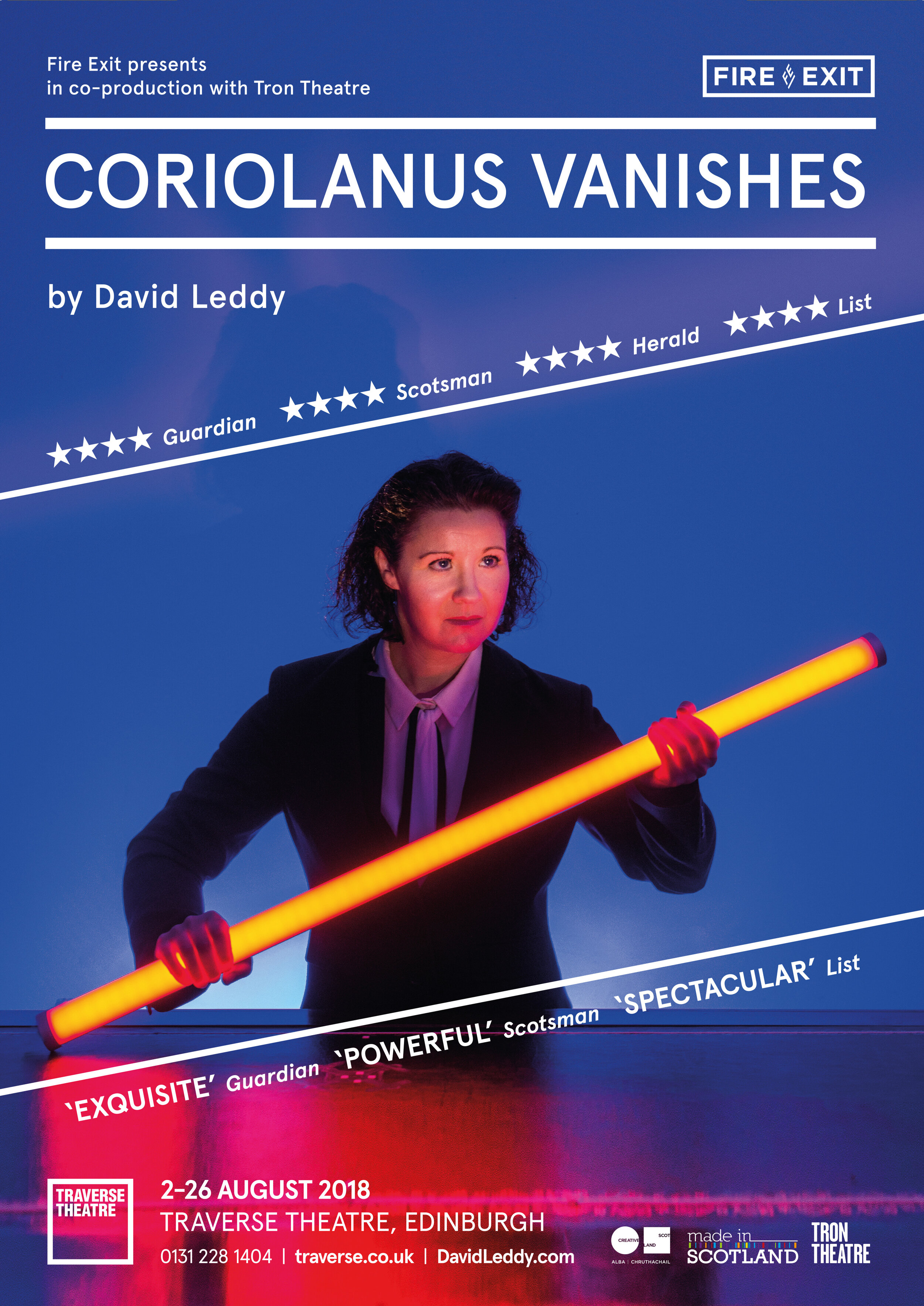 CORIOLANUS VANISHES for Fire Exit