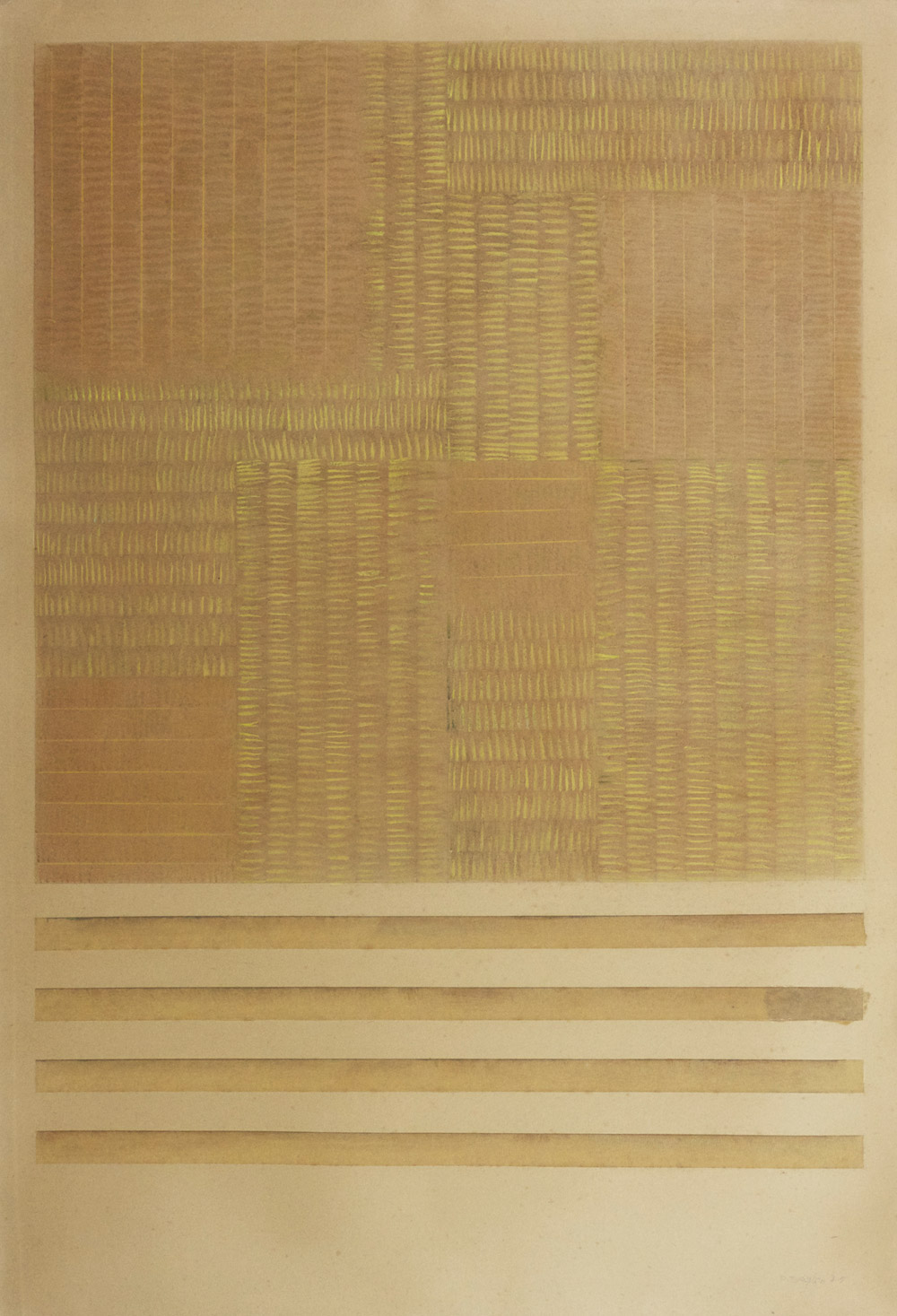 Senza titolo, 1975 gessetto su cartoncino, 100x70 cm Presso il Gabinetto dei Disegni e delle Stampe della Galleria degli Uffizi, cod. 123633