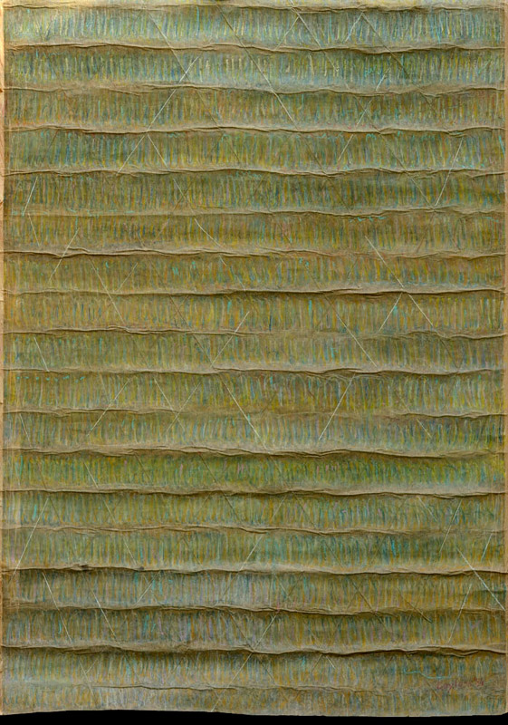 Senza titolo, 1984 arazzo, gessetto a olio su carta, 140x100 cm