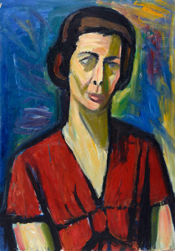 Autoritratto, 1956 tempera su carta, 45x34 cm