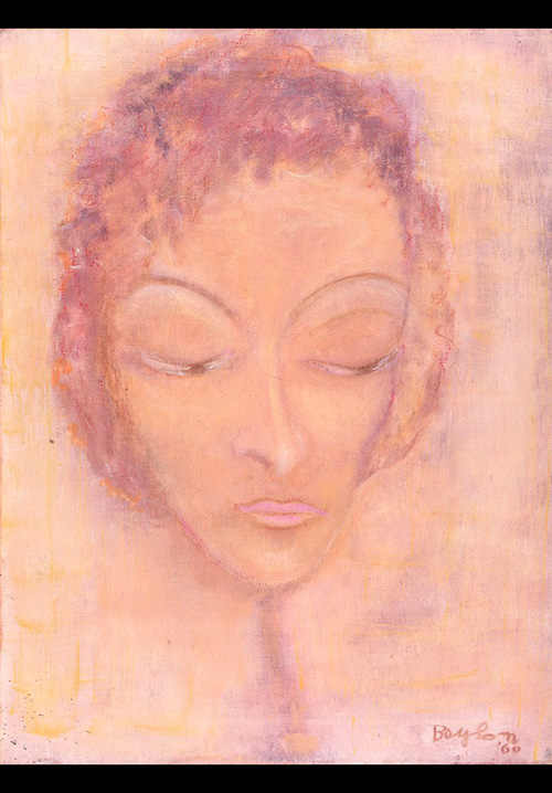 Autoritratto, 1960 olio su tela, 80x60 cm