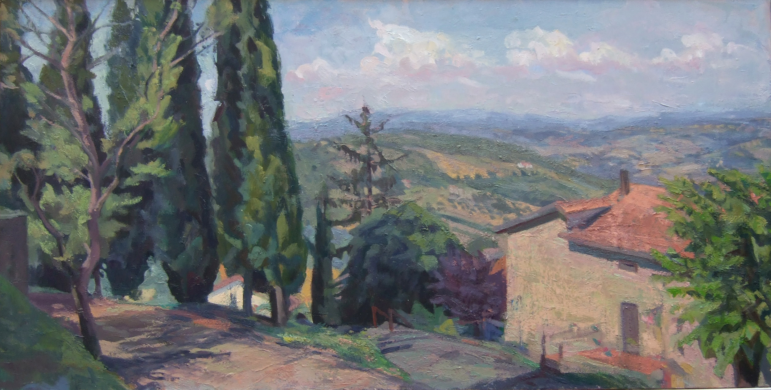 Strada with Cypress Trees