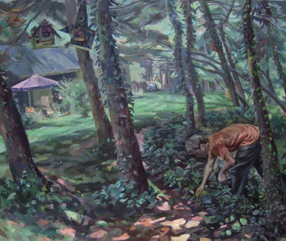 Boy Foraging