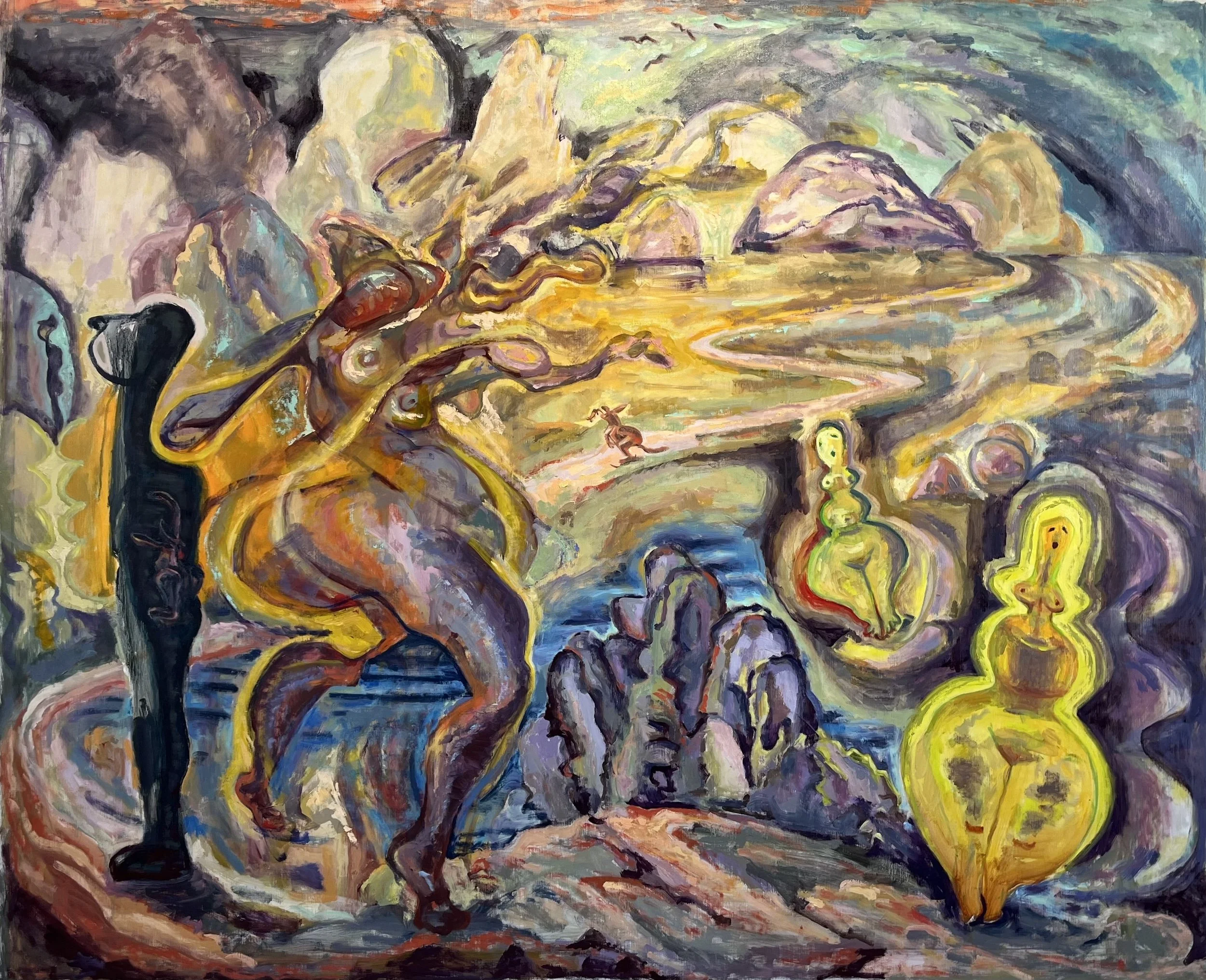 Shape Shifter, 54” x 66”, oil on canvas, 2024
