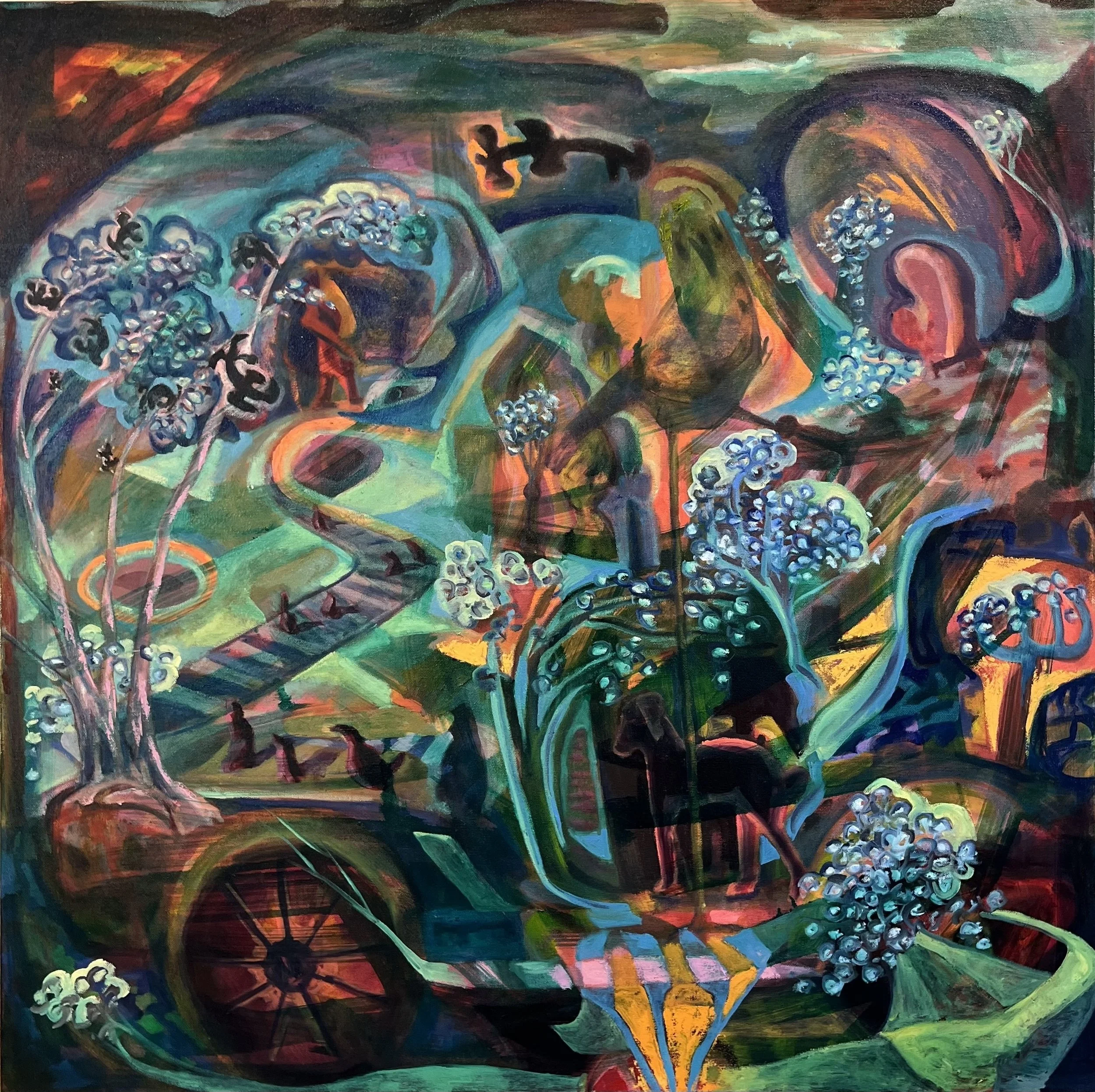 Spring, 36” x 36”, oil on canvas, 2025
