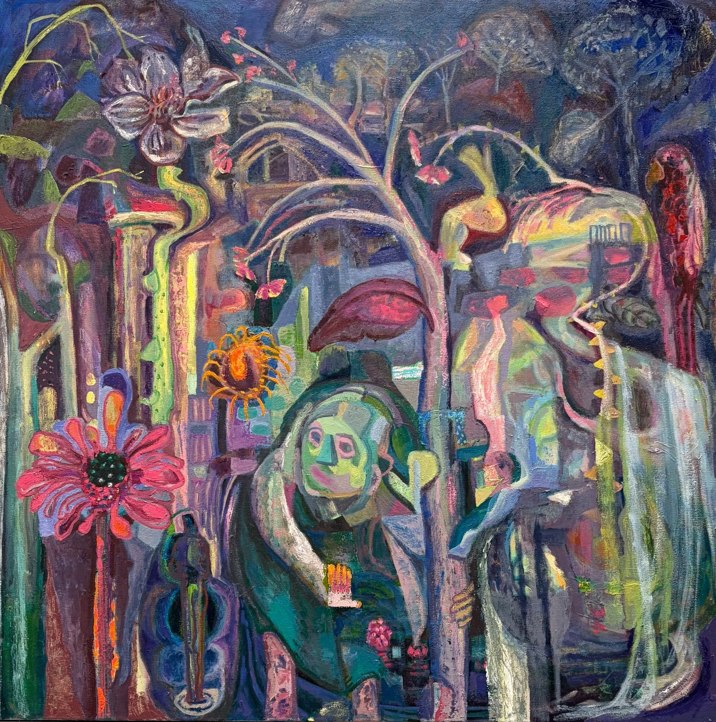 Garden, Tree and Woman