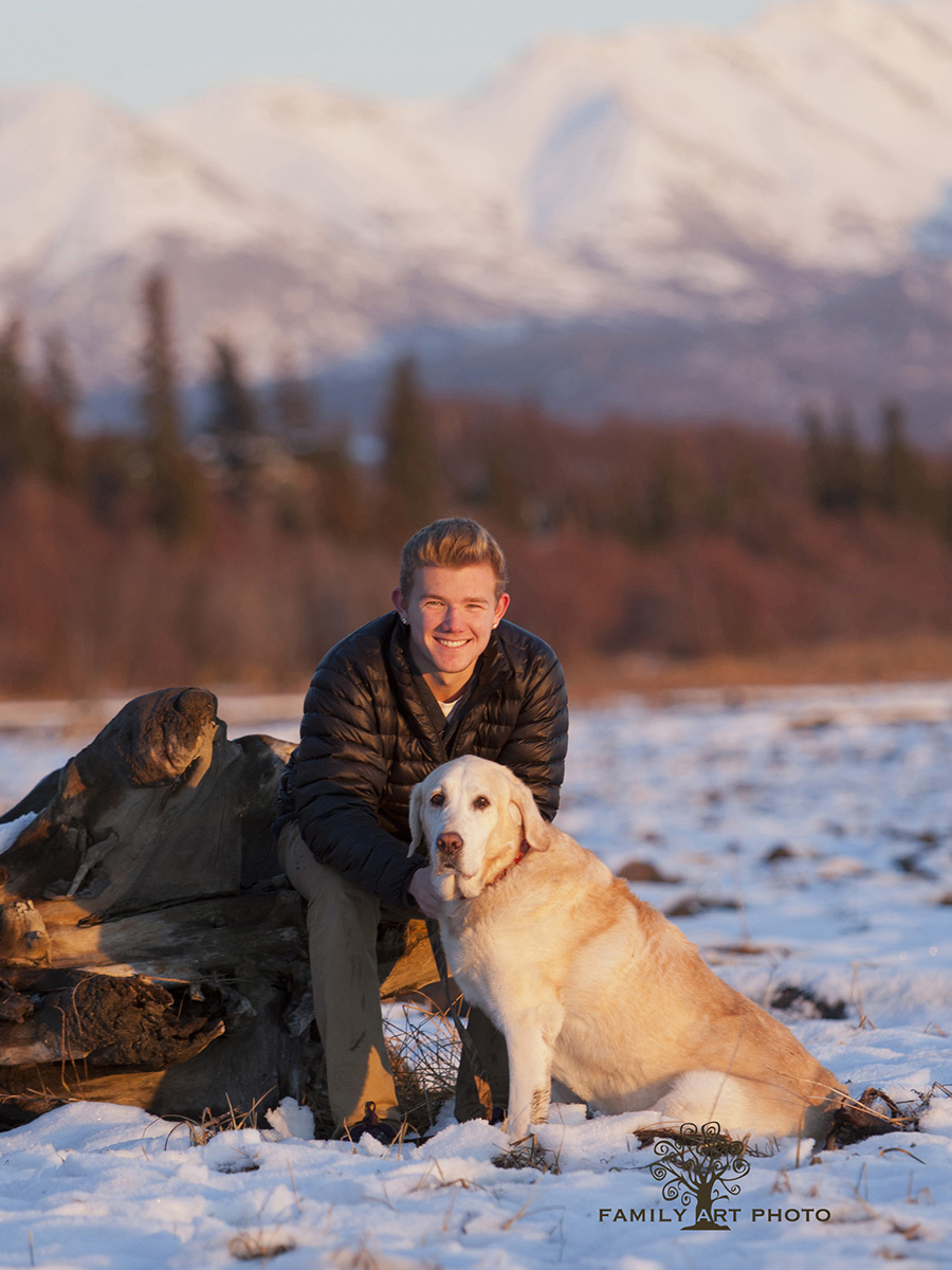 Anchorage High School Senior Pet Photography