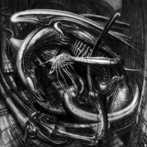 H.R. Giger painting from H.R. Giger's Facebook page.