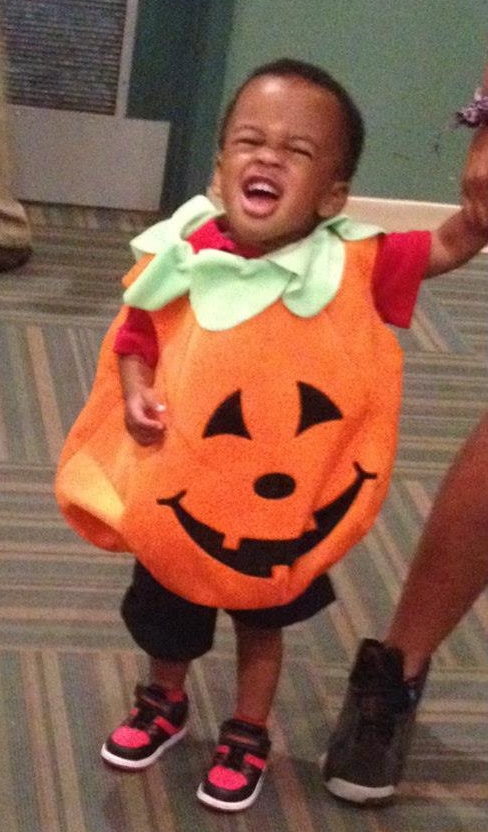 Halloween 2014: Pumpkin cuteness overload with our little Justice at Covenant House