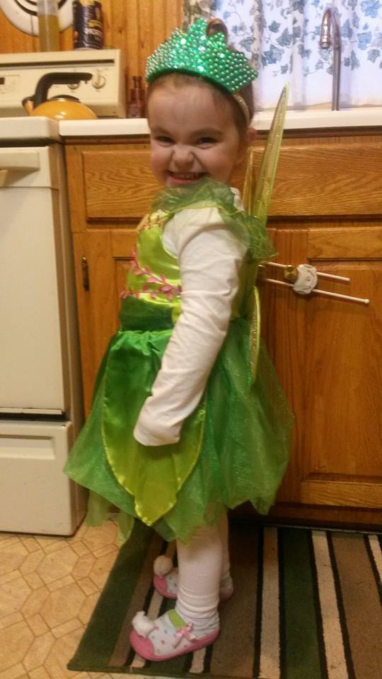  Halloween 2014: Here's sweet Sophie, one of our little 'WEENSTERS, who dressed up as the cutest Tinkerbell ever! 