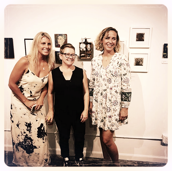 Letty Nowack, Caroline Stover-Sickman, and me with Force & Matter .