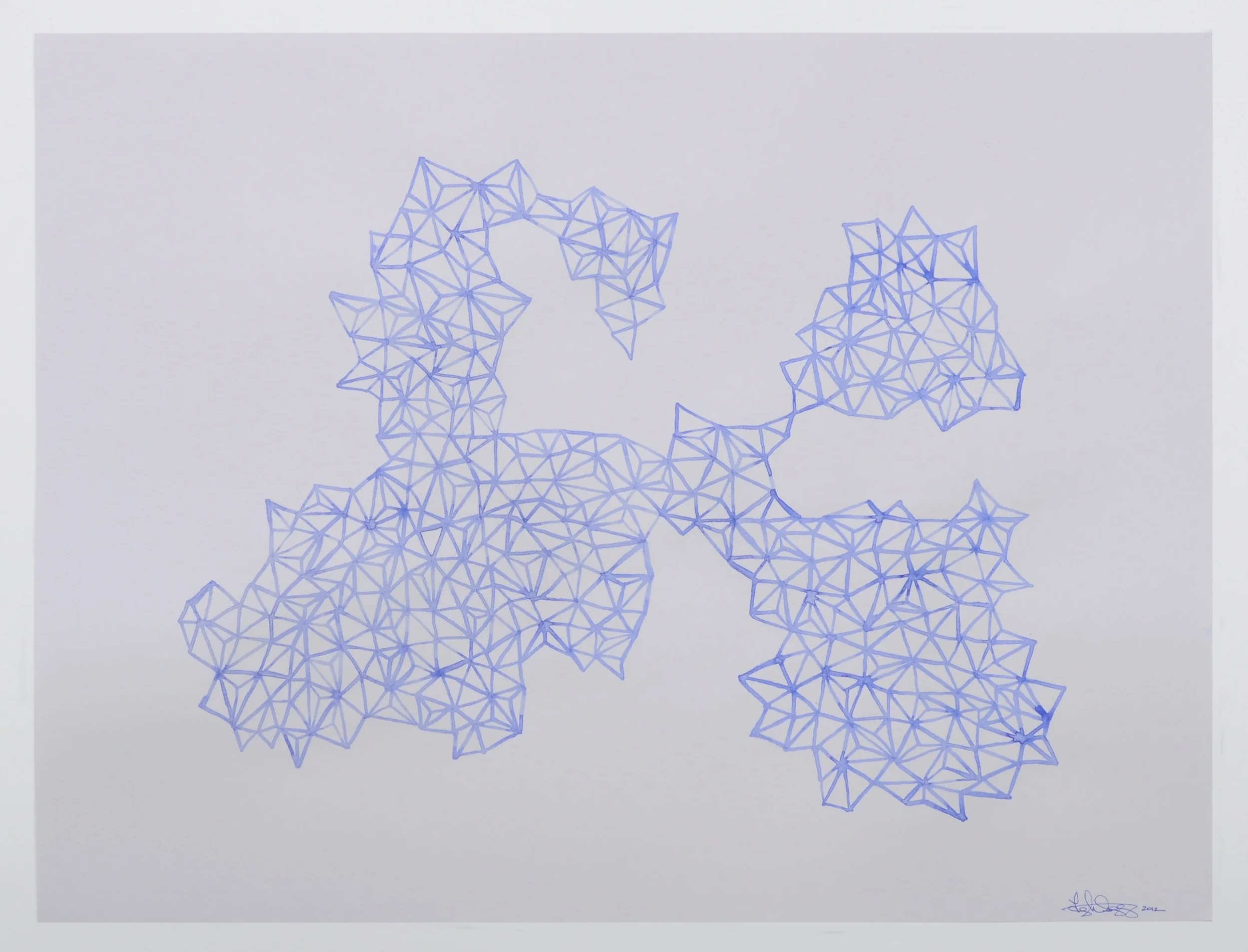 UNTITLED (BLUE LINES)