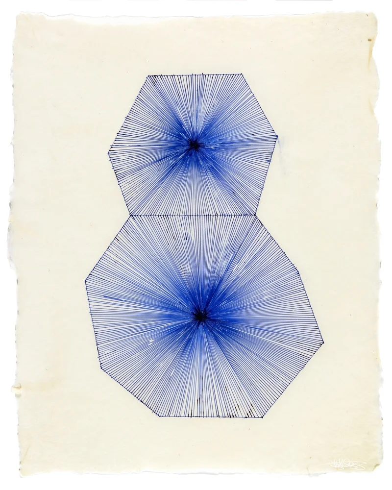 untitled (blue stack)