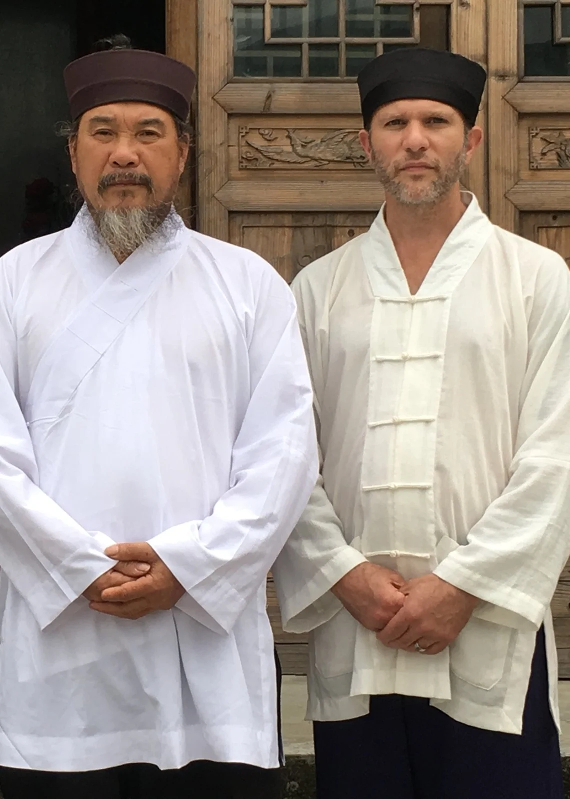 My Wudang teacher 黃成佳 under whom I am a 25th generation priest 裴信堅.
