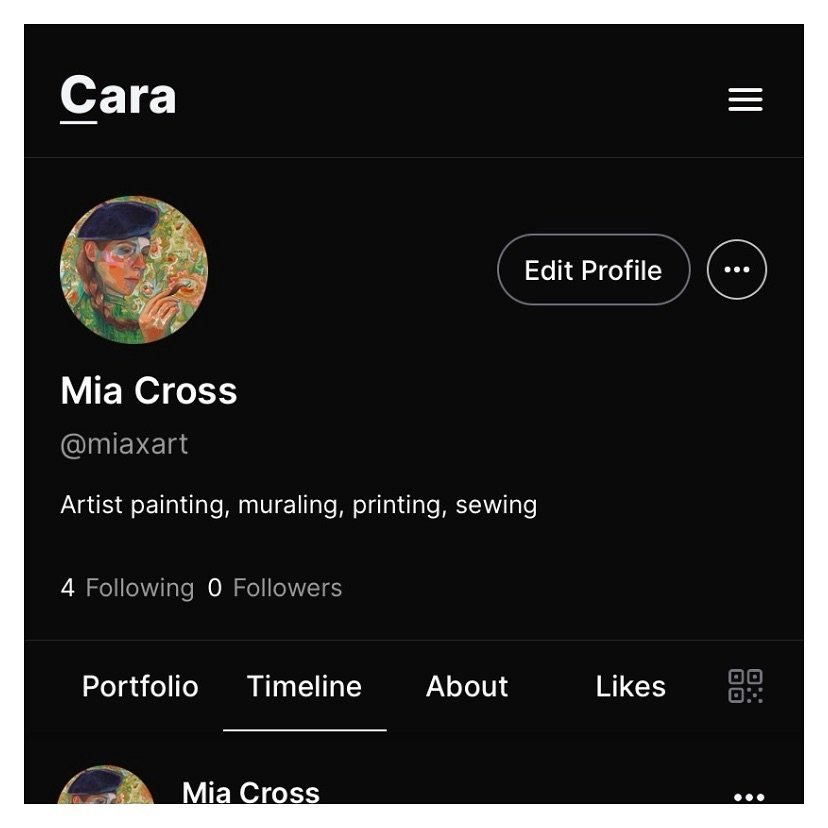 I am excited about exploring and hopefully ultimately migrating to this new app. Downloaded it the other day when I saw an artist&rsquo;s video on the gram about how to opt out of AI stealing your work. It took me forever to follow the steps and I th