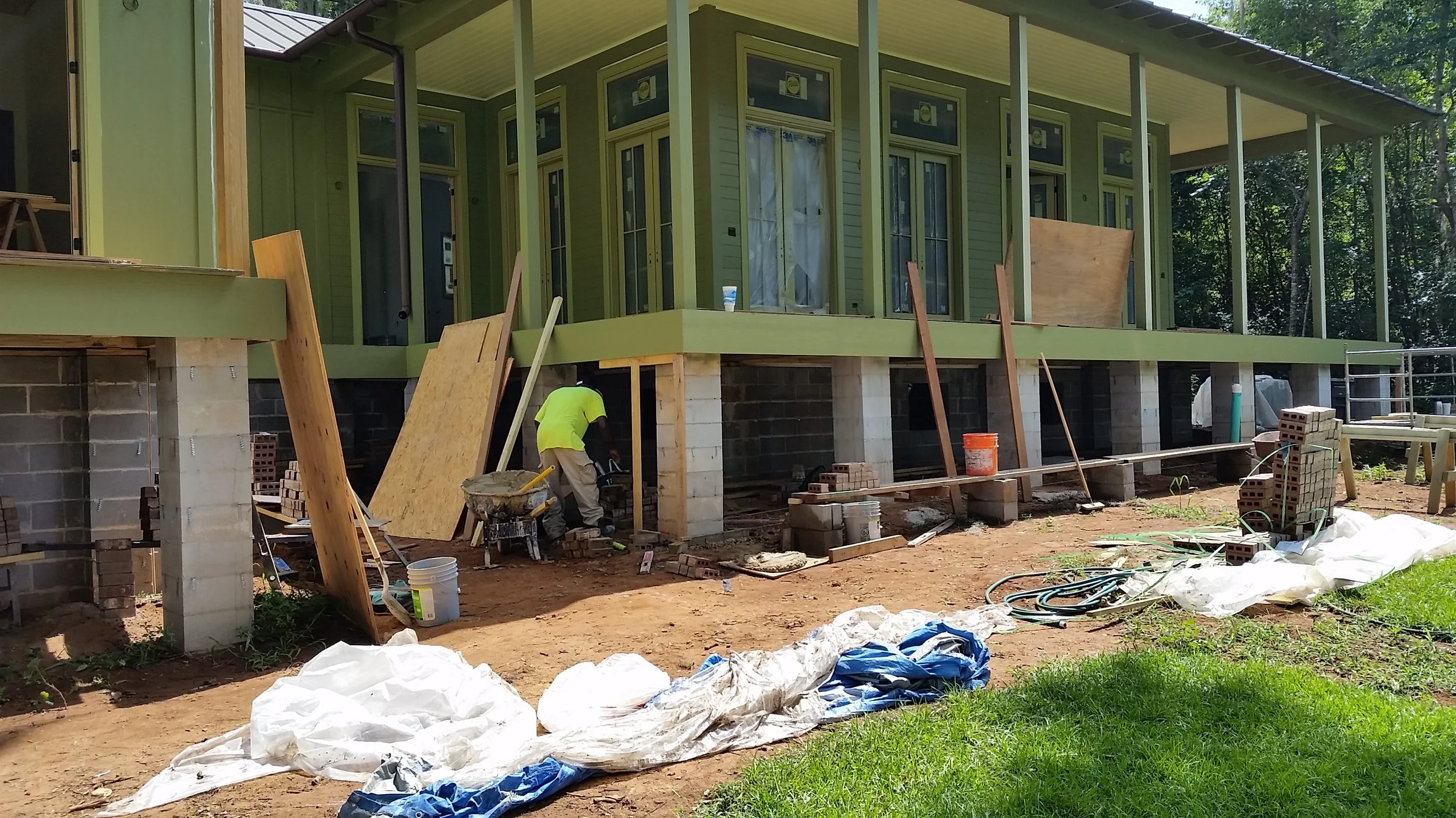 Lots of brick work for a house not made of bricks!