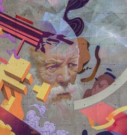 Murale A'shop: Le Sage Et La Muse