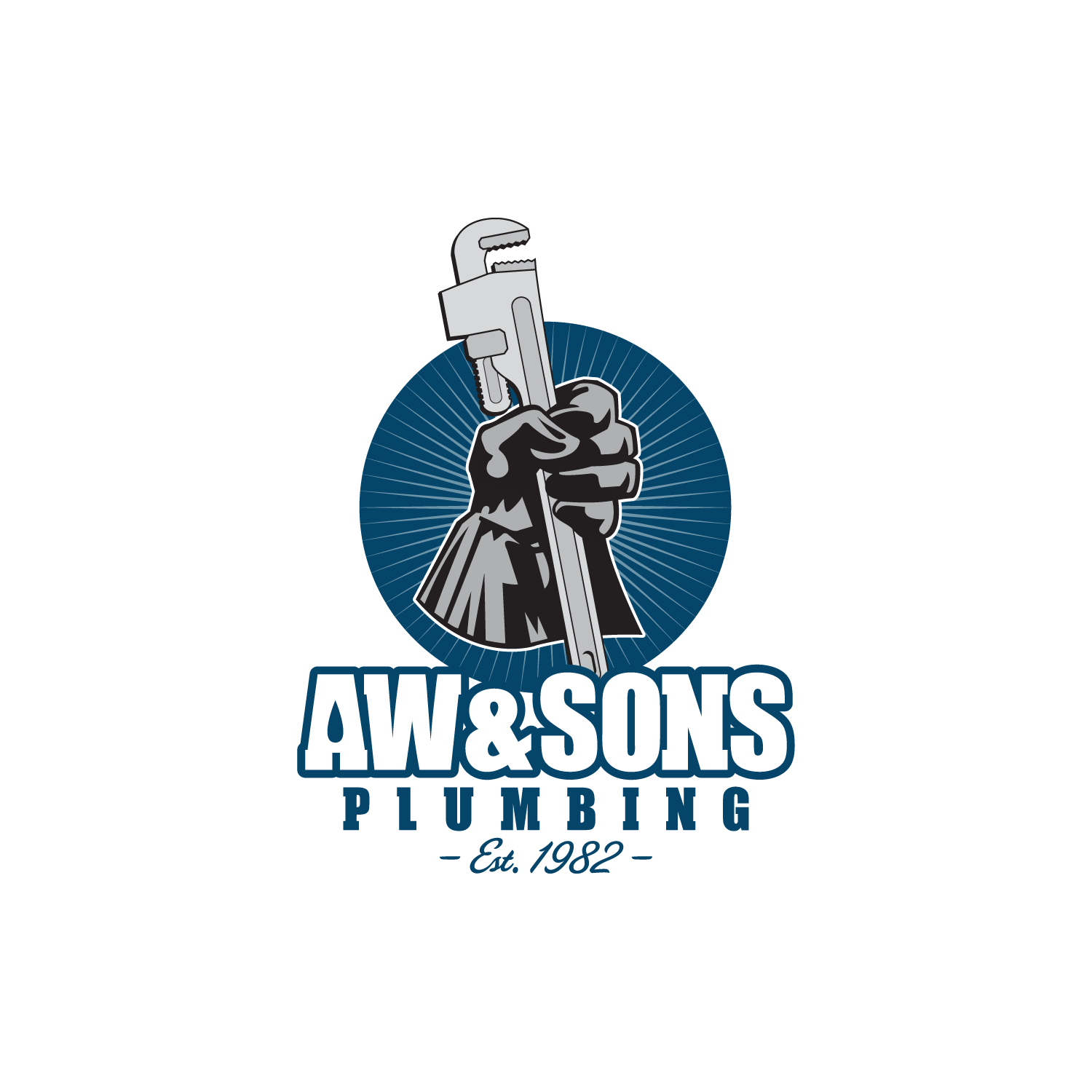 AW & Sons Plumbing Logo