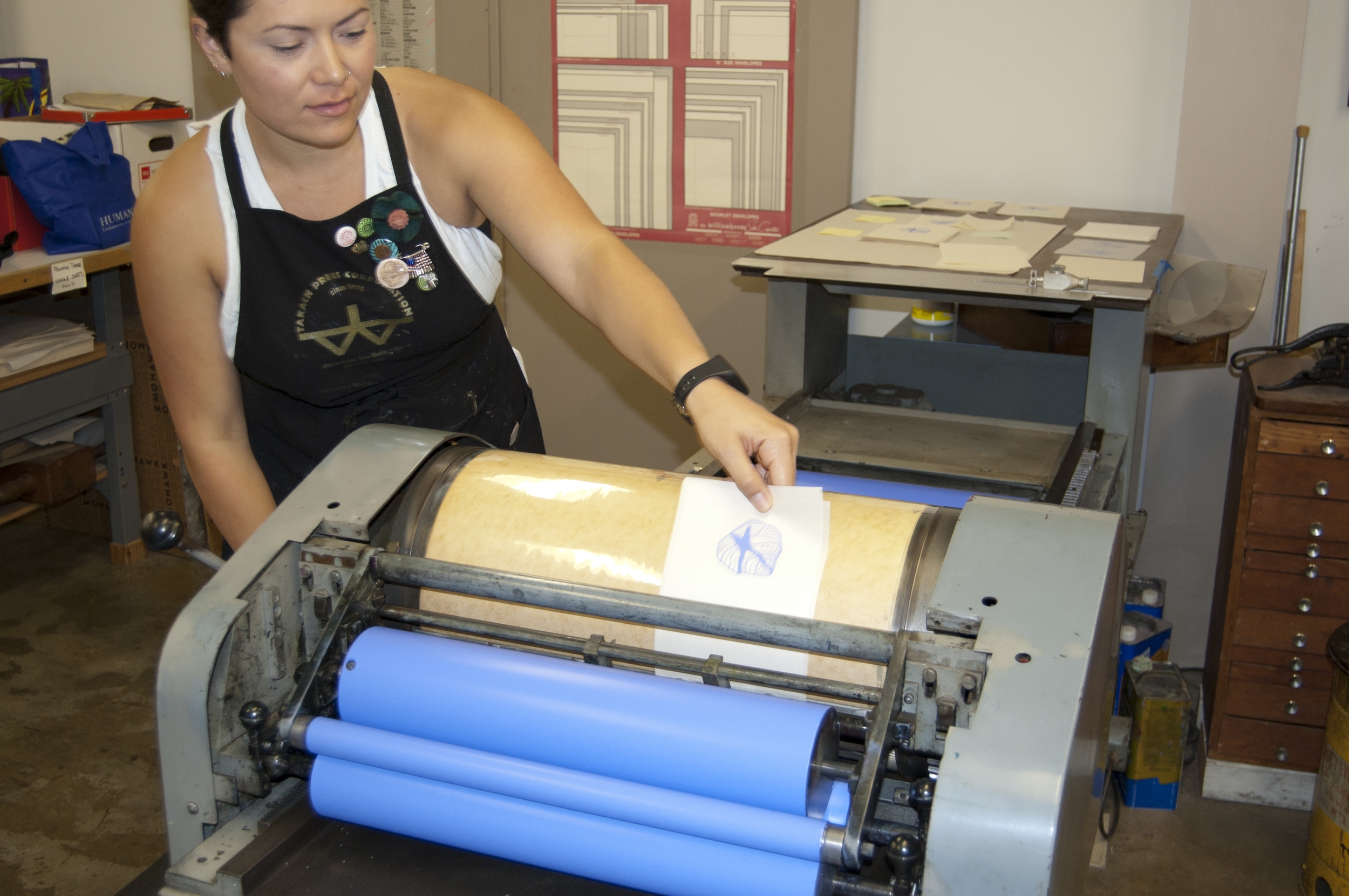 Printing one of the images for our book!