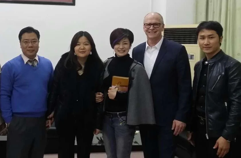 My hosts Jimmy and Yali, Yang Yang, me, and the boyfriend. 