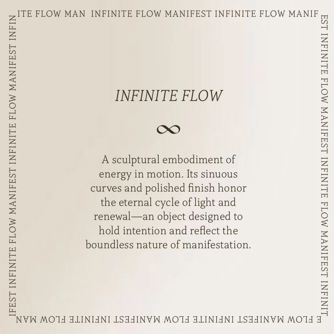Infinite flow &mdash; created by a continuous flow of light and energy. The silver-plated holder can complement any of your favorite scents ♾️

Available online at ambersakai.com

#energy #infiniteflow #luxurycandles #scents