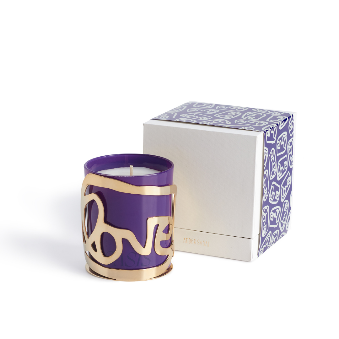 Amber Sakai x grantLOVE Classic Oasis Candle – 24K Holder — AMBER
