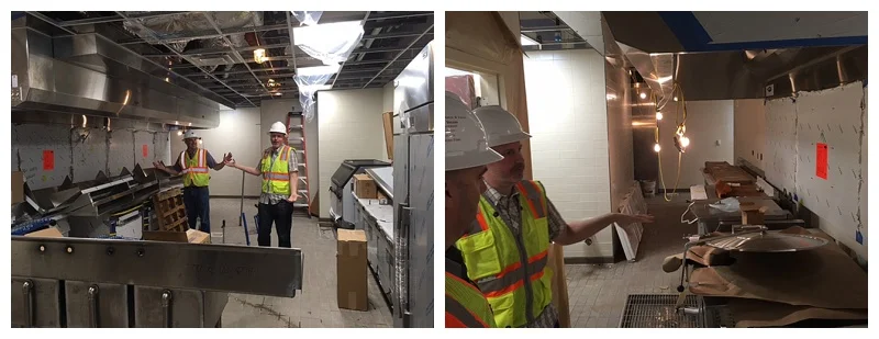 COMMERCIAL KITCHEN TAKING SHAPE