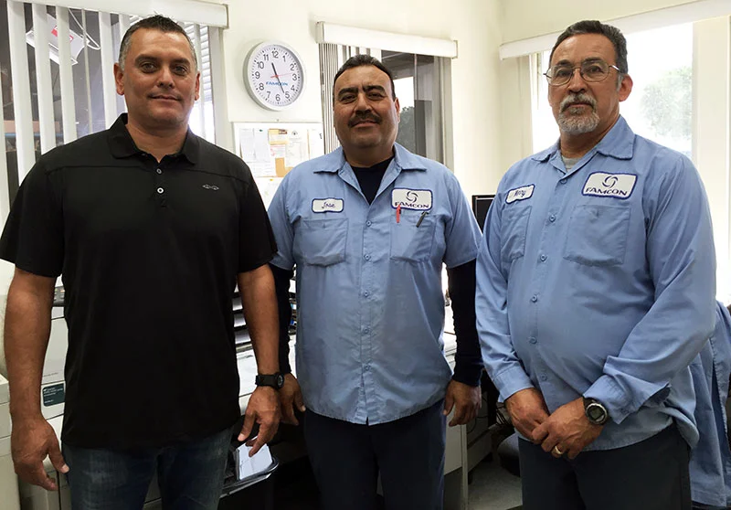 John Gomez, Jose Rosales, and Manny Flores