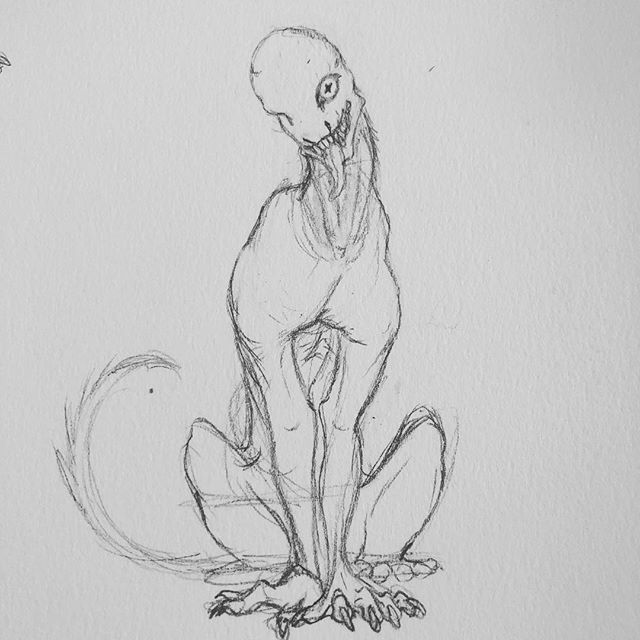 Doodling more monsters tonight, this one is half inspired by my dog and half by my annoying brain. In the dark I can’t see, I just assume it is my dog curling up with me... #monster #demon #creature #nightmare #spooky #creepy #doodle #pencildrawing