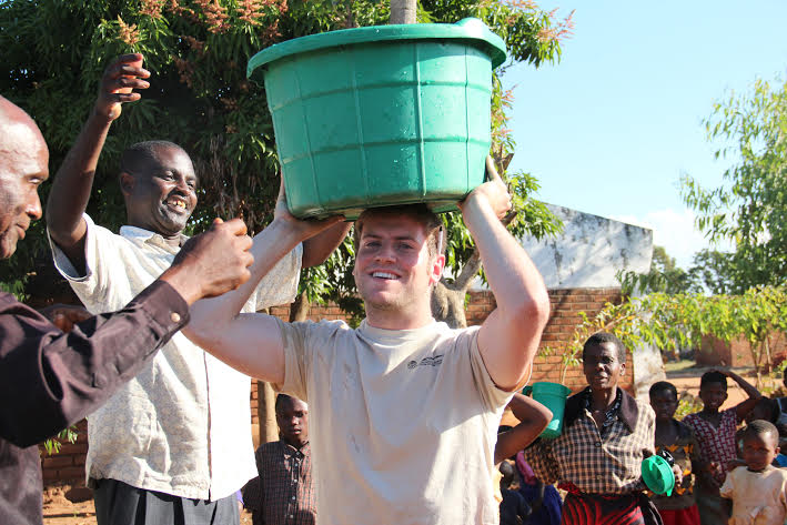 The picture above is of Kelsey's Engineers Without Borders Chapter members from their experience in Malawi.