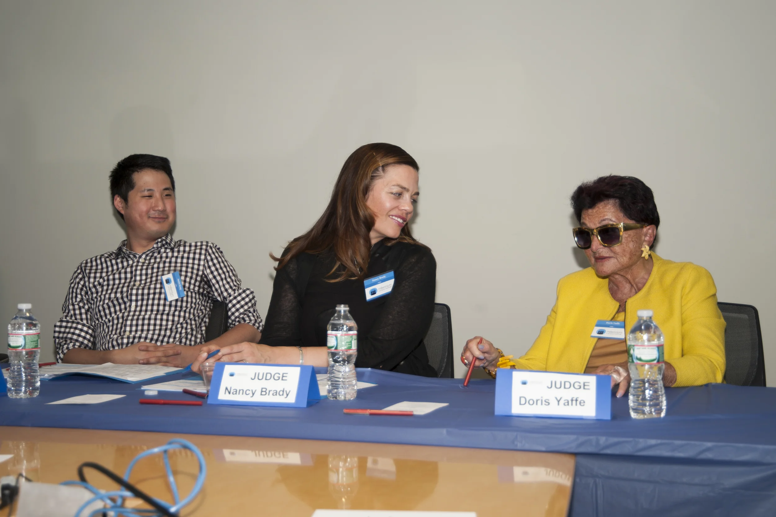We could not have done it without our amazing judges: Nancy Brady of John Snow, Inc. , Justin Kang of City Awake , and reknown publicist Doris Yaffe.