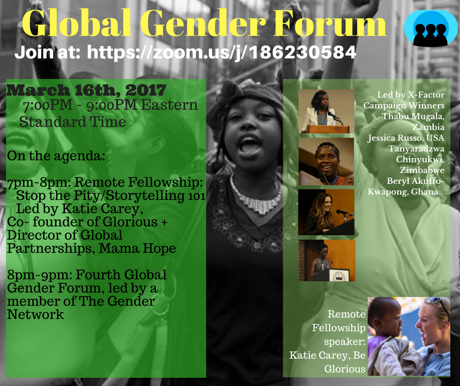 Join in on a Global Gender Webinar to engage in interesting discussions on global gender equality !