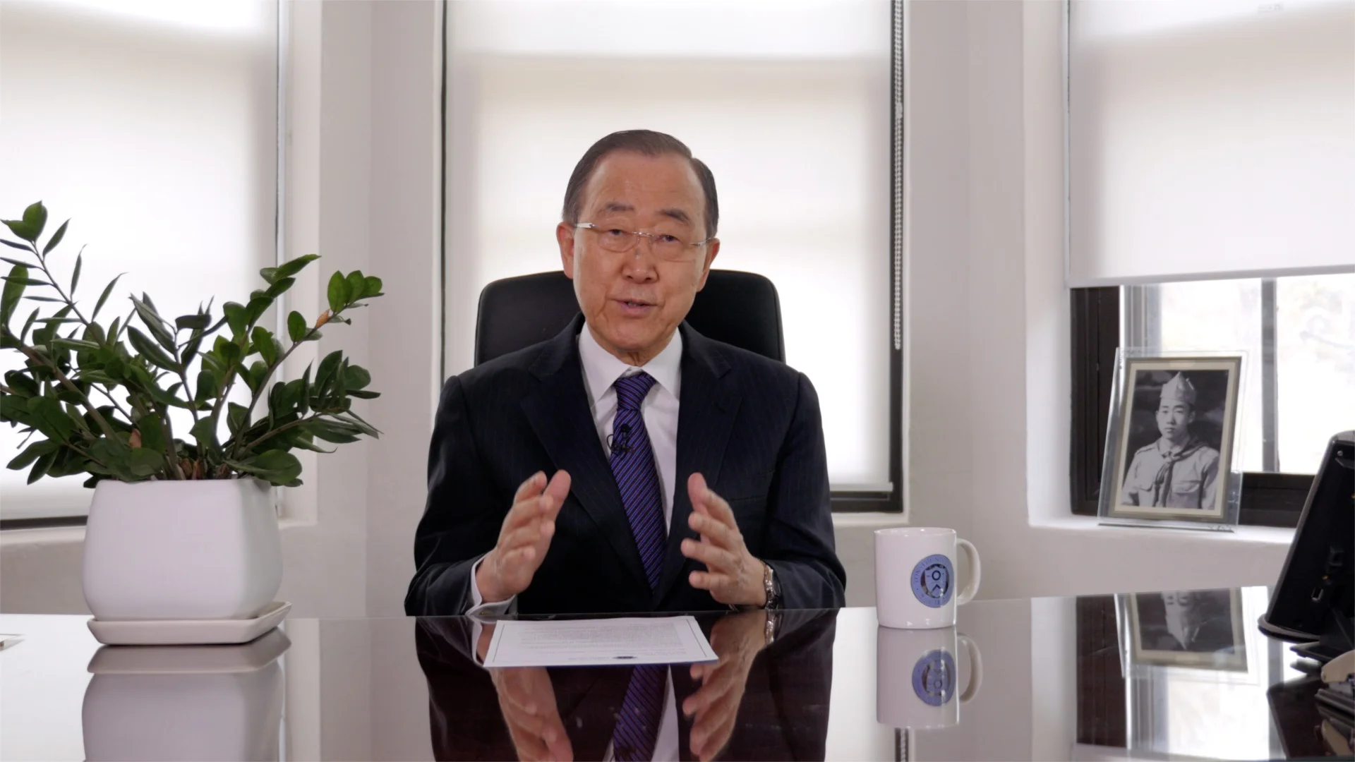Ban Ki-moon addresses Millennium Fellows