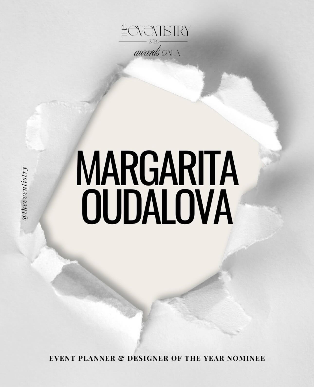 2026 is coming in hawt! 

Nominated for Event Planner &amp; Designer of the Year 
Not just planning events&mdash;directing worlds.
Thank you, The Eventistry Awards, for the recognition.

Let&rsquo;s make 2026 loud (in the most tasteful way). 🖤

#The