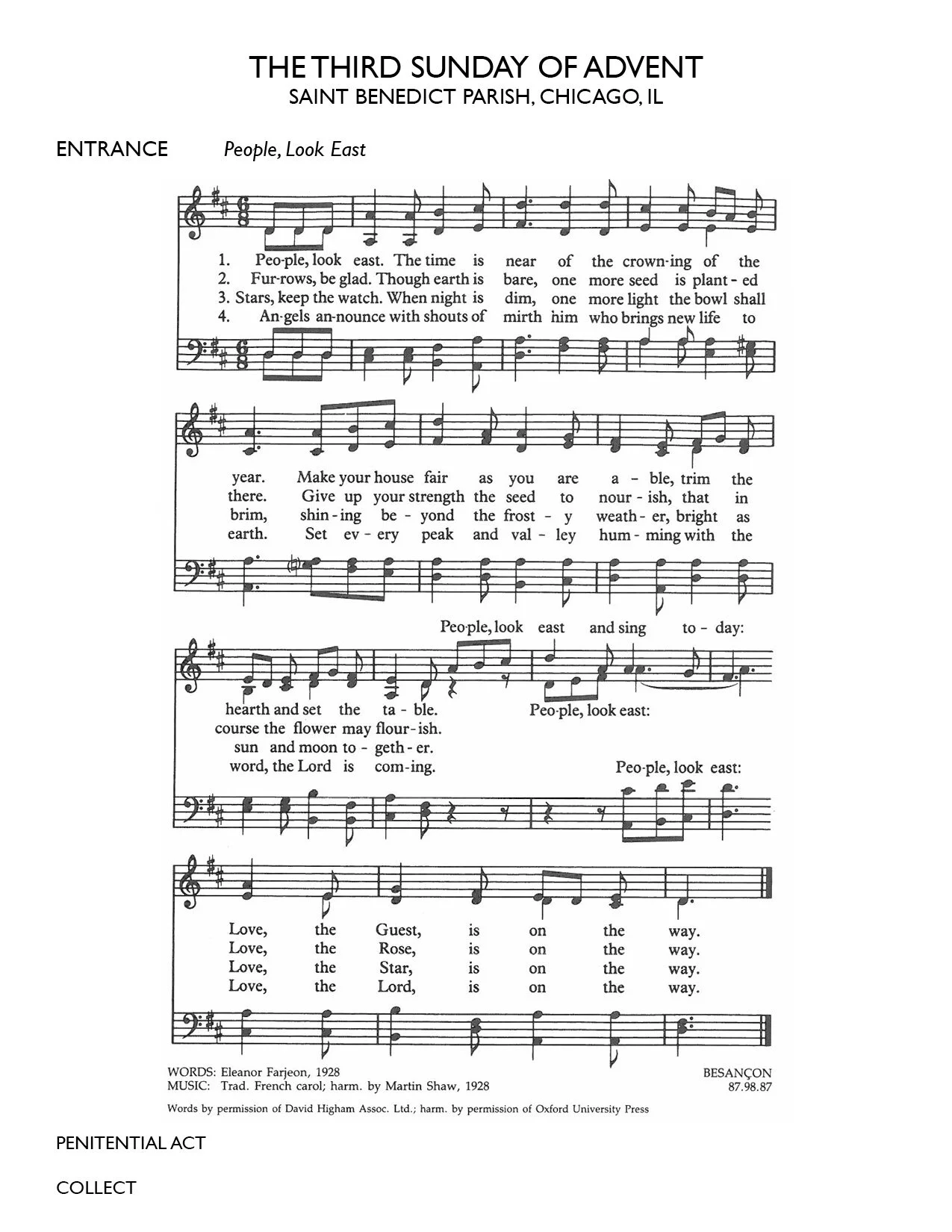 Worship Aide for December 13th