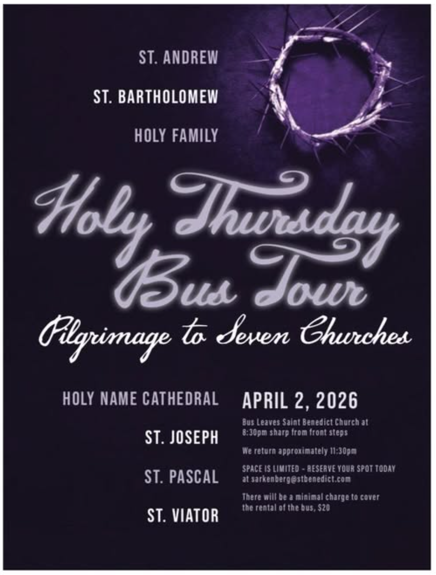 Holy Thursday Seven Churches Bus Tour