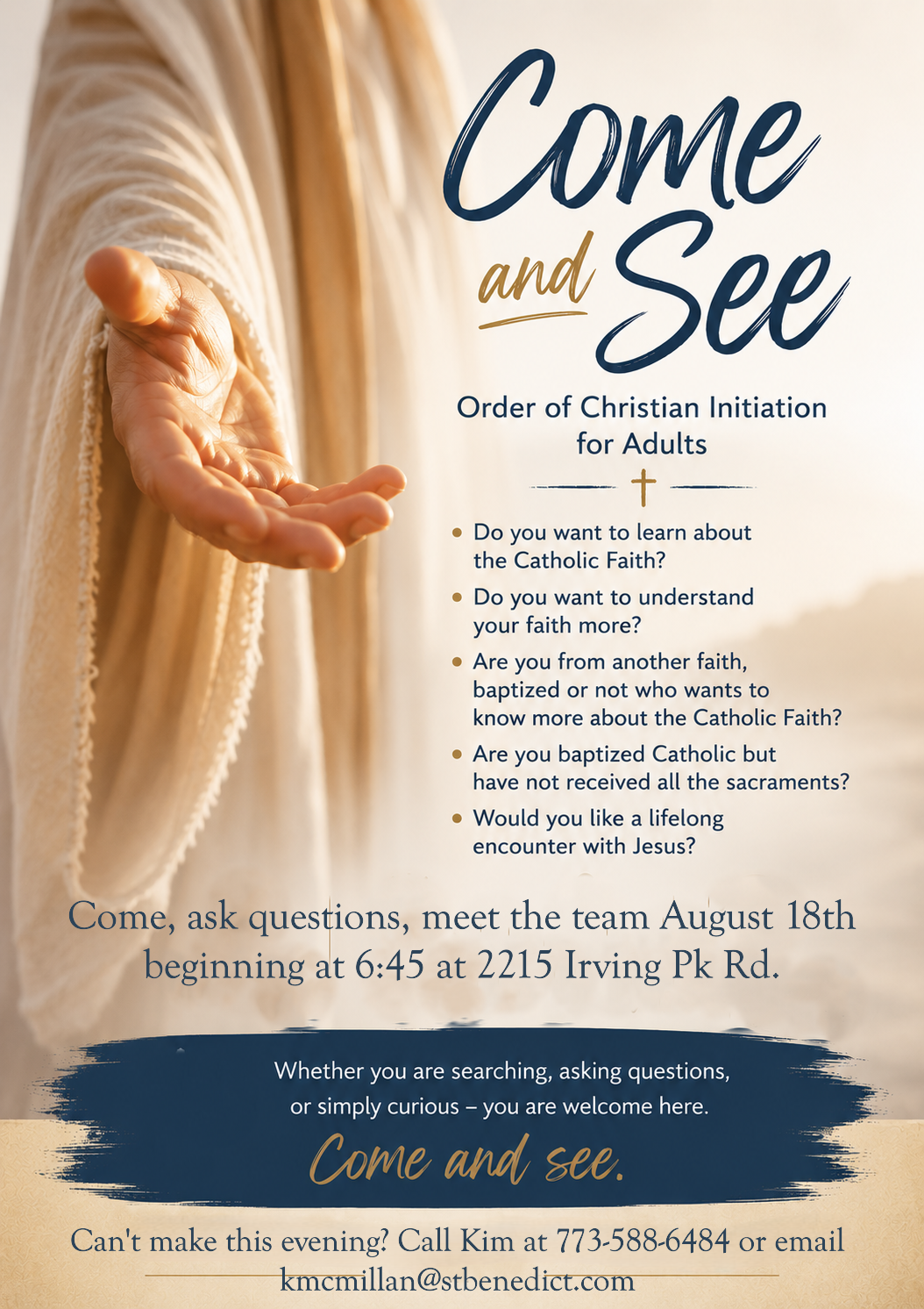 Come and See- An Information Night for those pondering the Catholic Faith