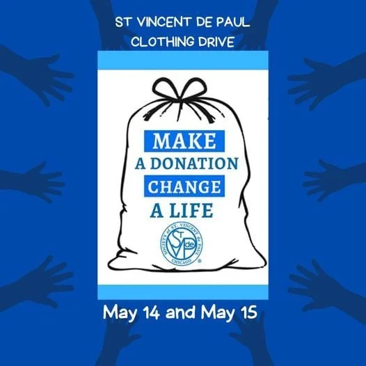 St. Vincent de Paul Bundle Sunday Queen of Apostles May 14/15 — St