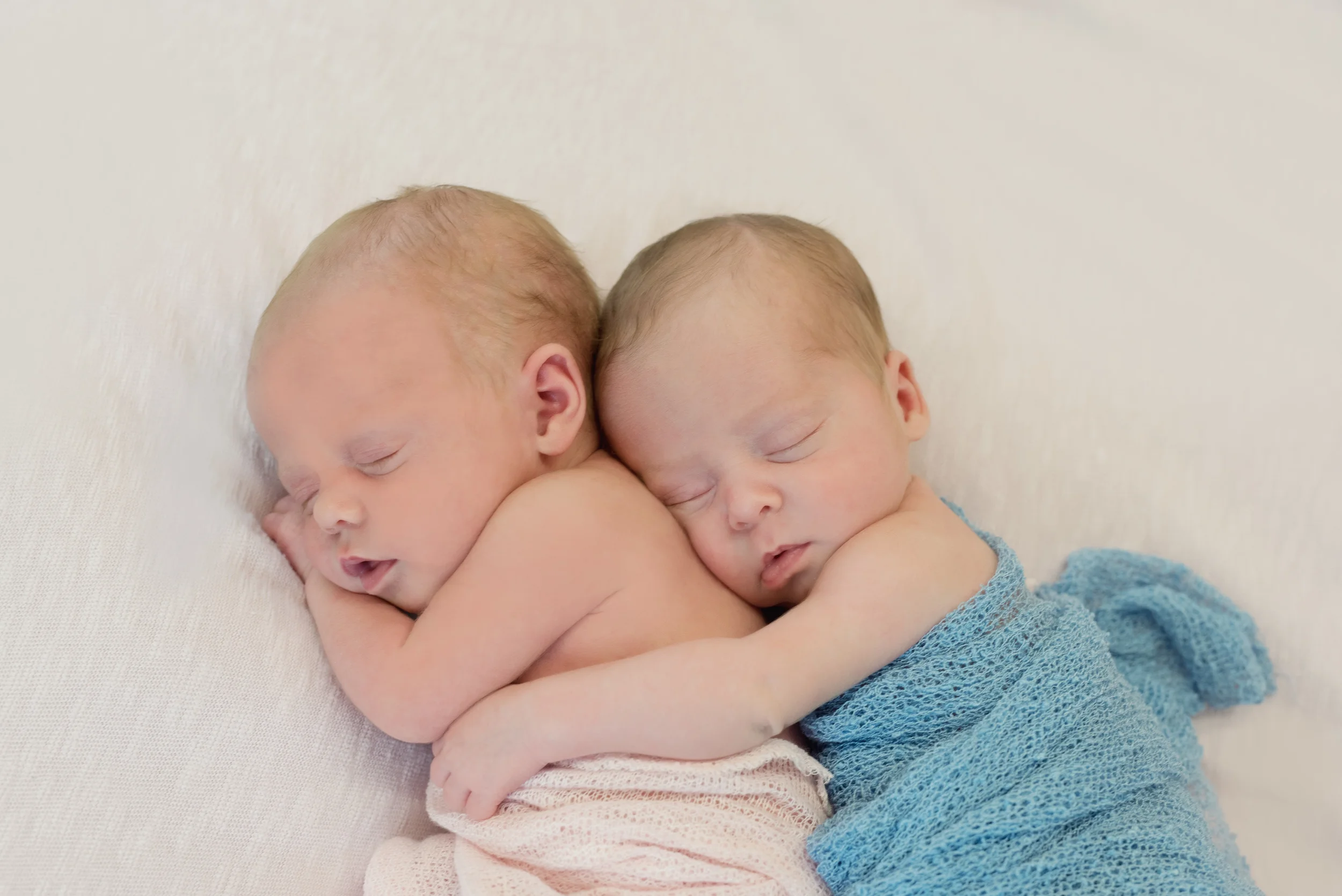 twin newborn boy/girl photos