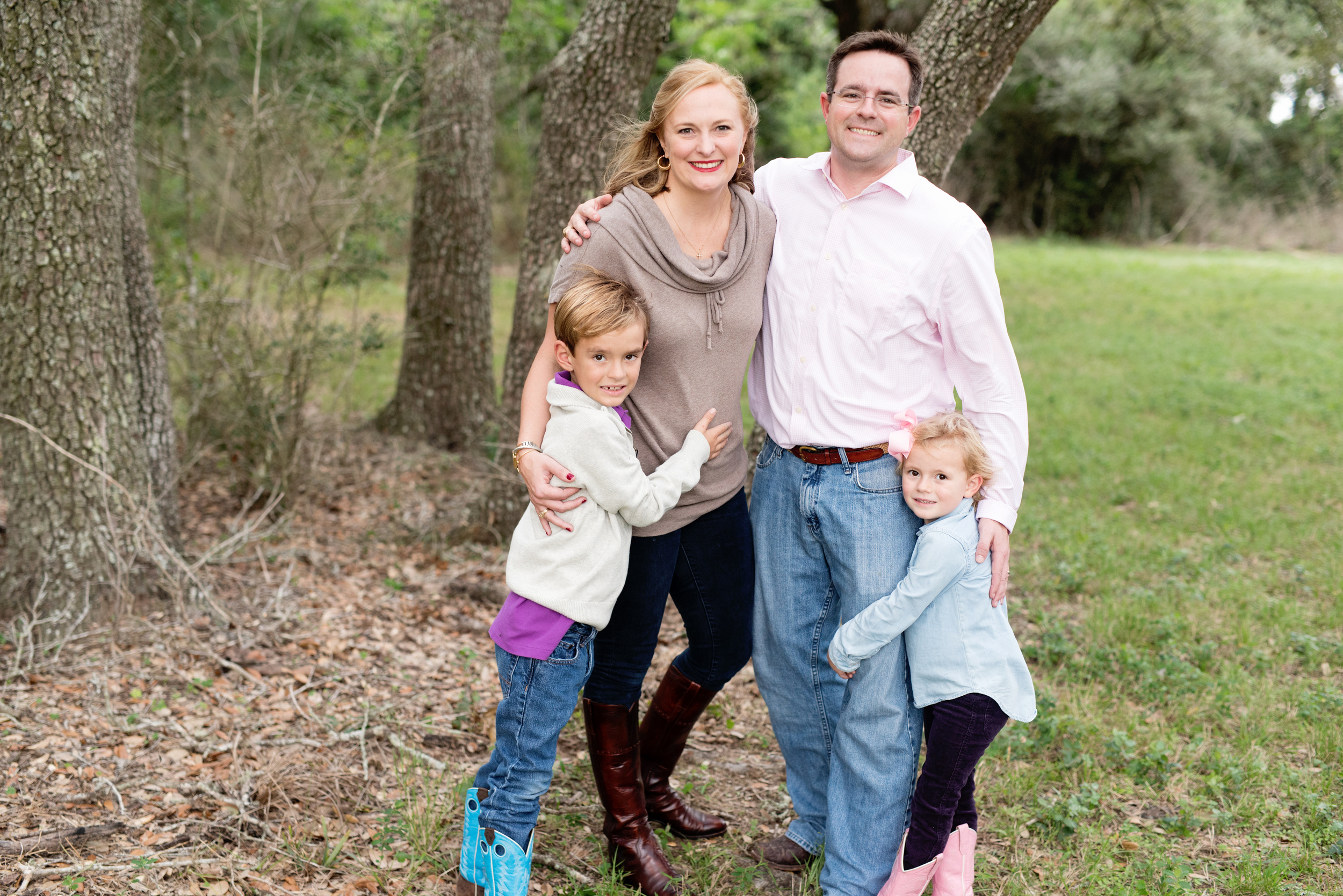 family in trees country location wharton county